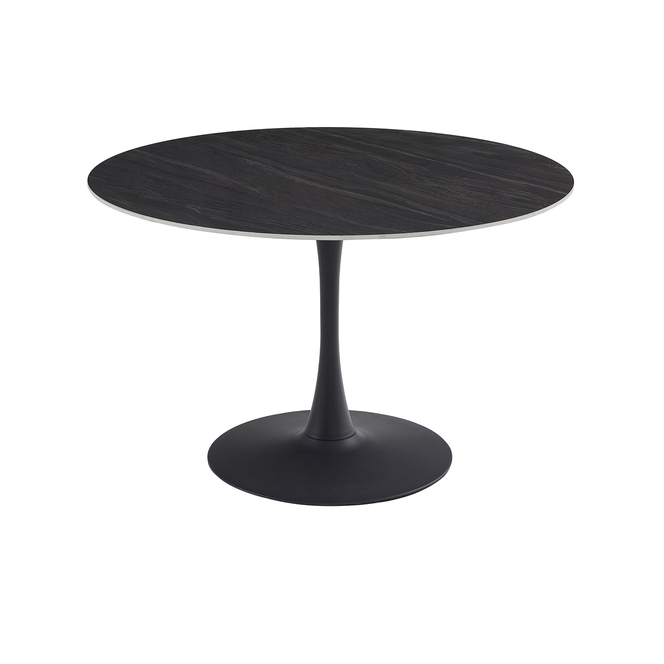 Scandi Dining Table Large - Black Sand