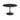 Scandi Dining Table Large - Black Sand