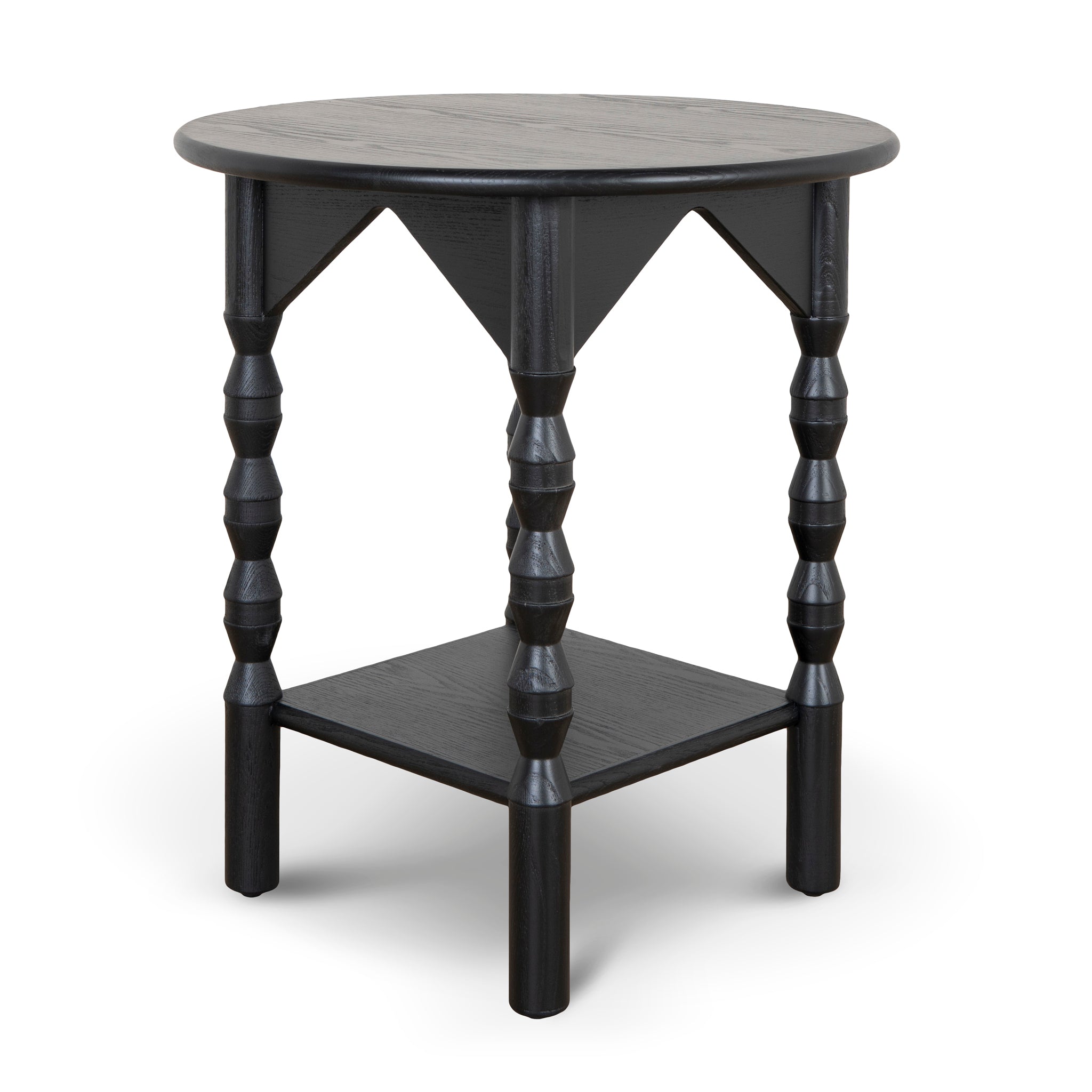 Globo 52cm Side Table - Full Black