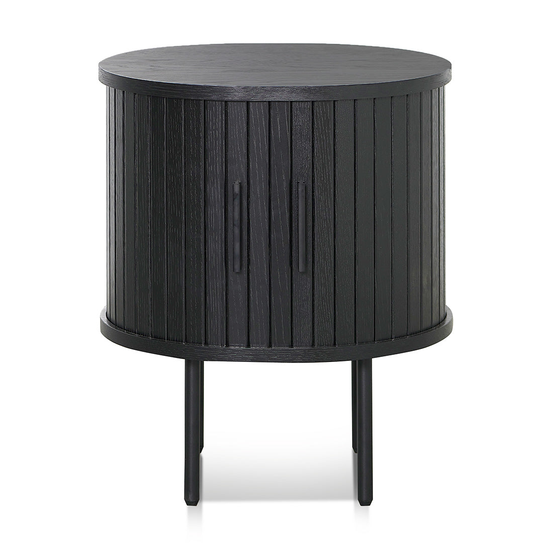 Dania Round Side Table - Full Black