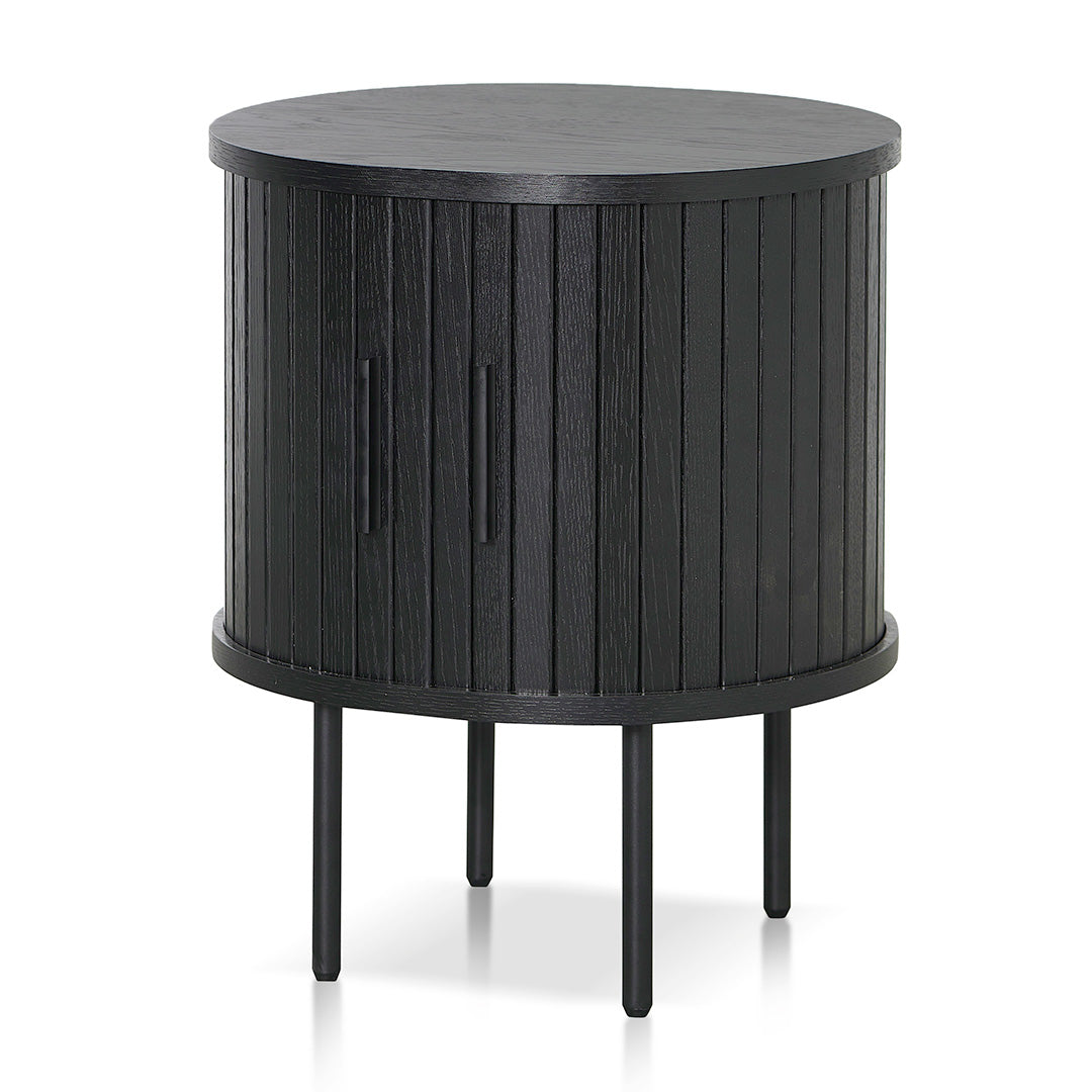 Dania Round Side Table - Full Black