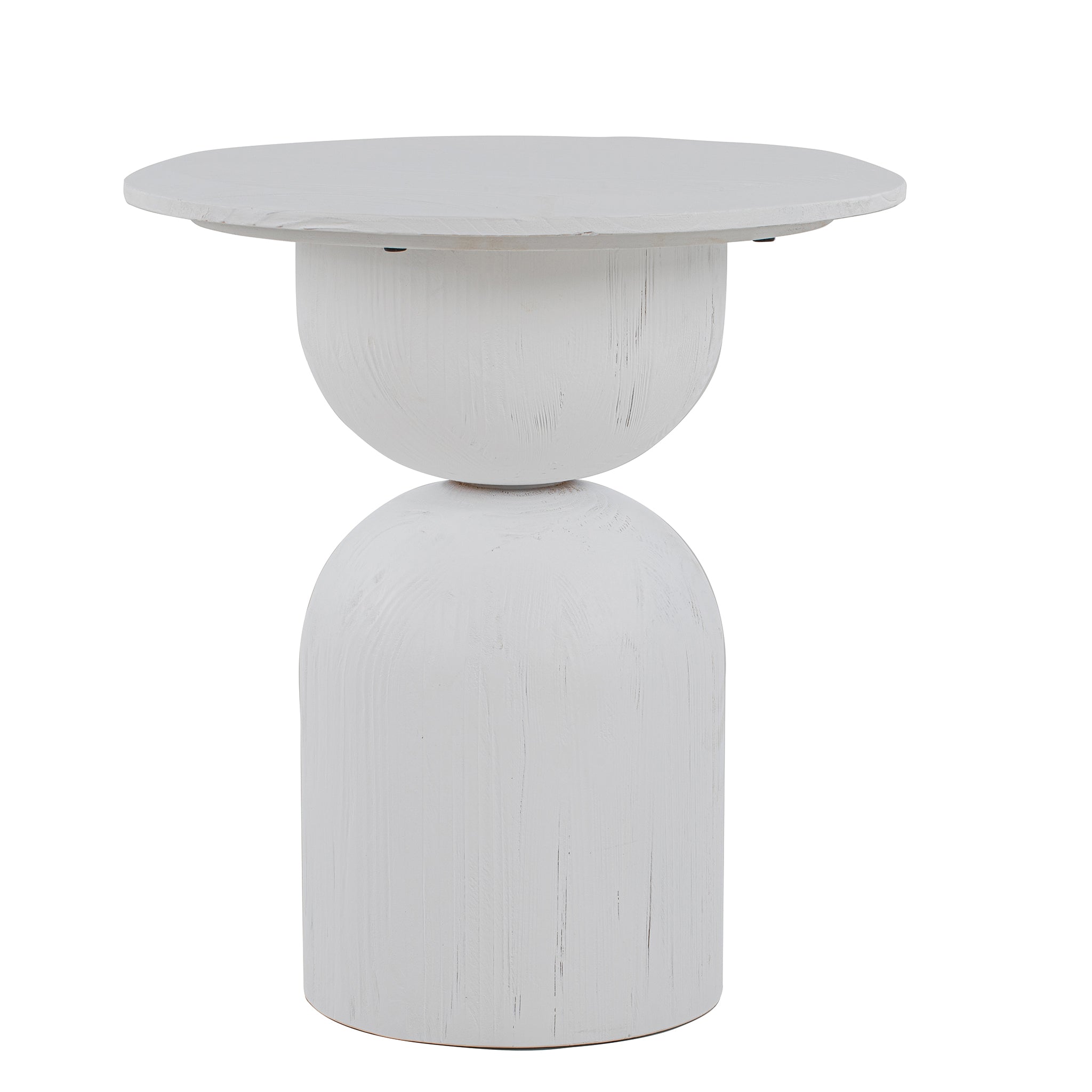 Gabriel Round Side Table - Full White