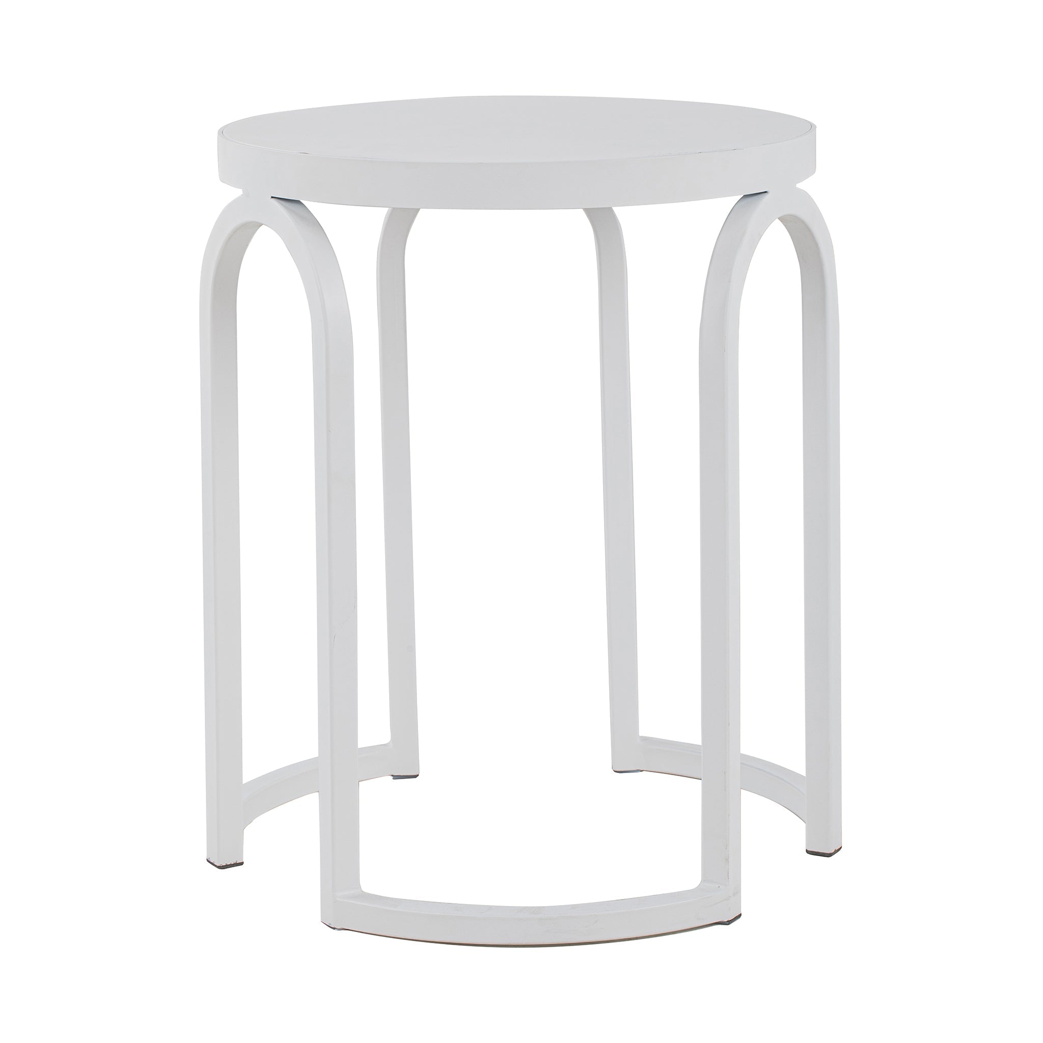 Hardin Oak Side Table - Full White