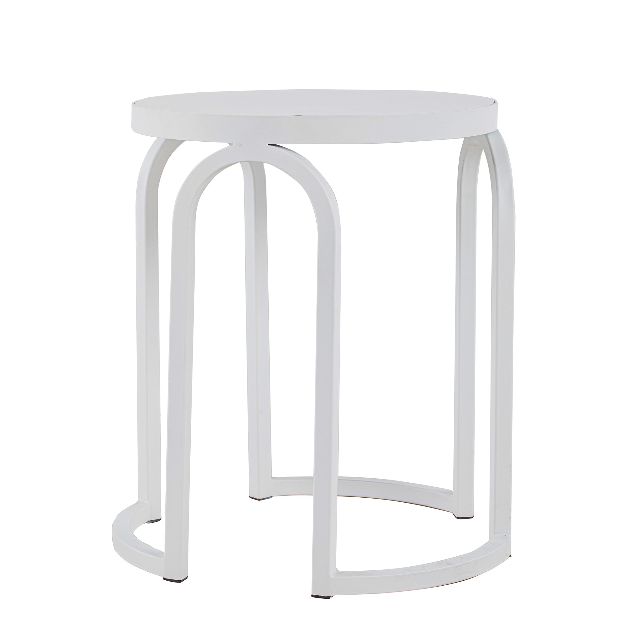 Hardin Oak Side Table - Full White