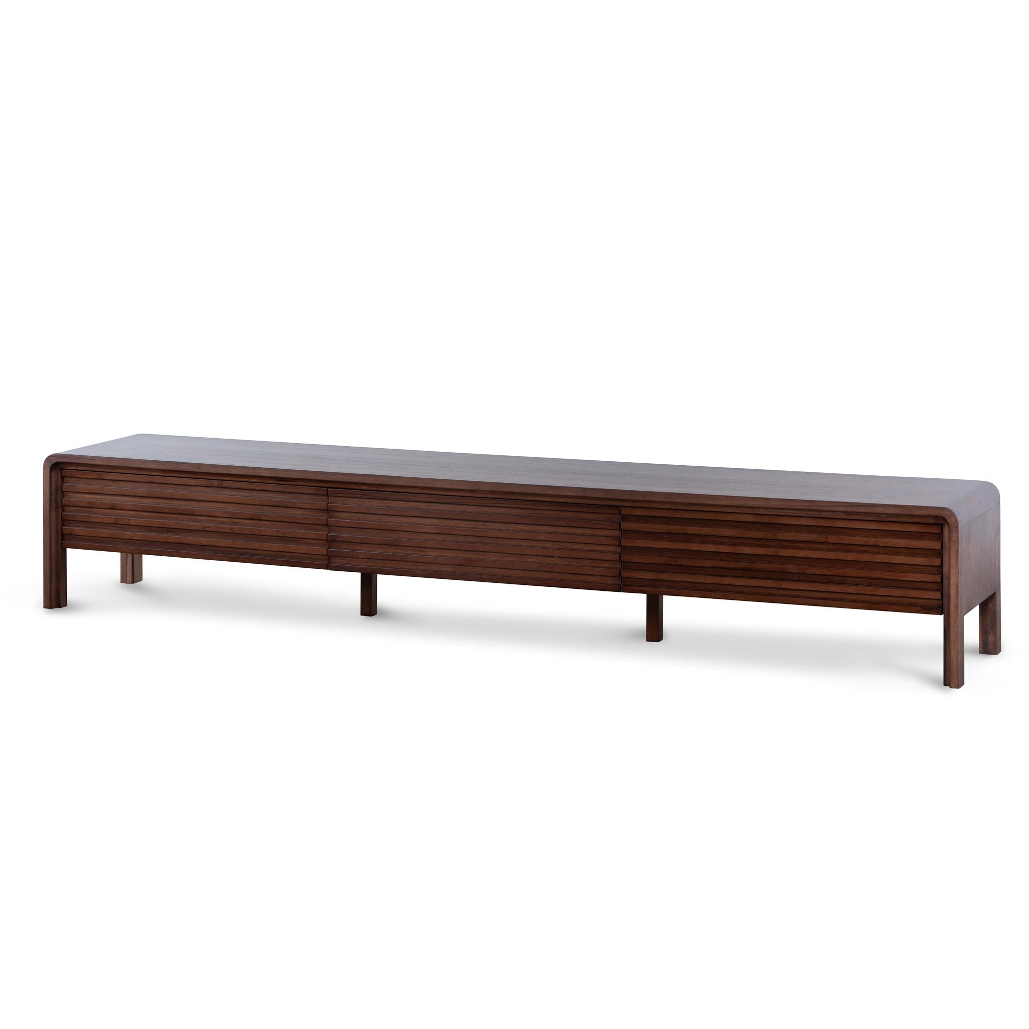 Amparo 2.2m TV Entertainment Unit - Walnut