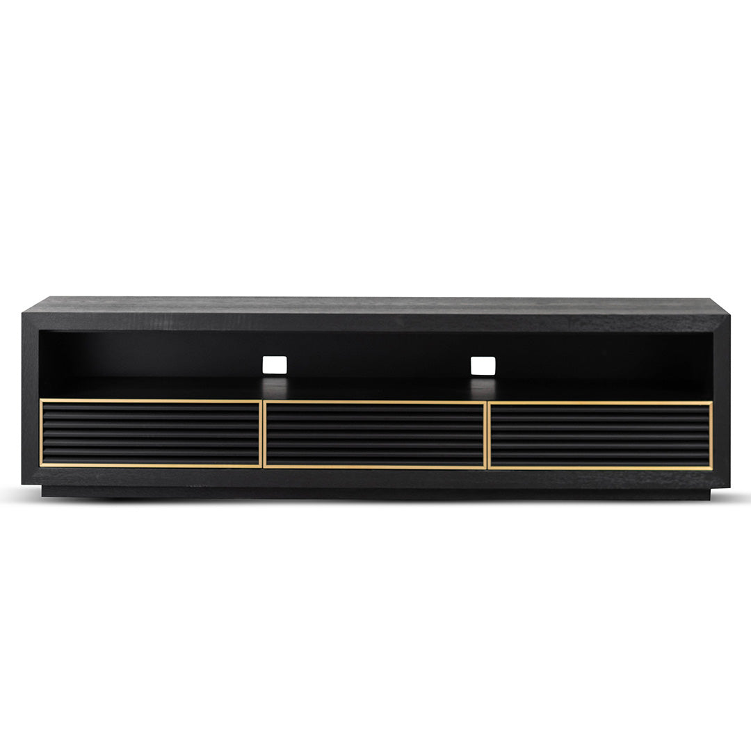 Claude 2m TV Entertainment Unit - Textured Espresso Black