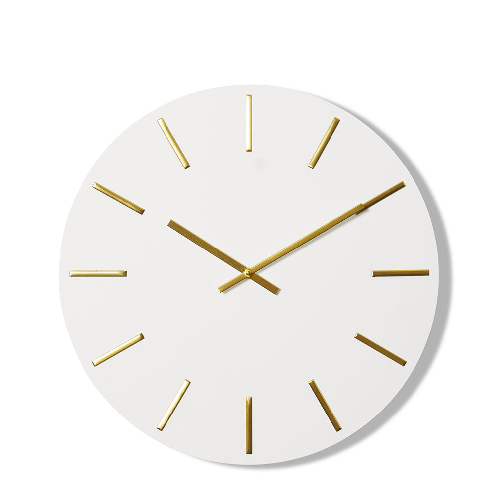 Maccus Wall Clock - White/Gold