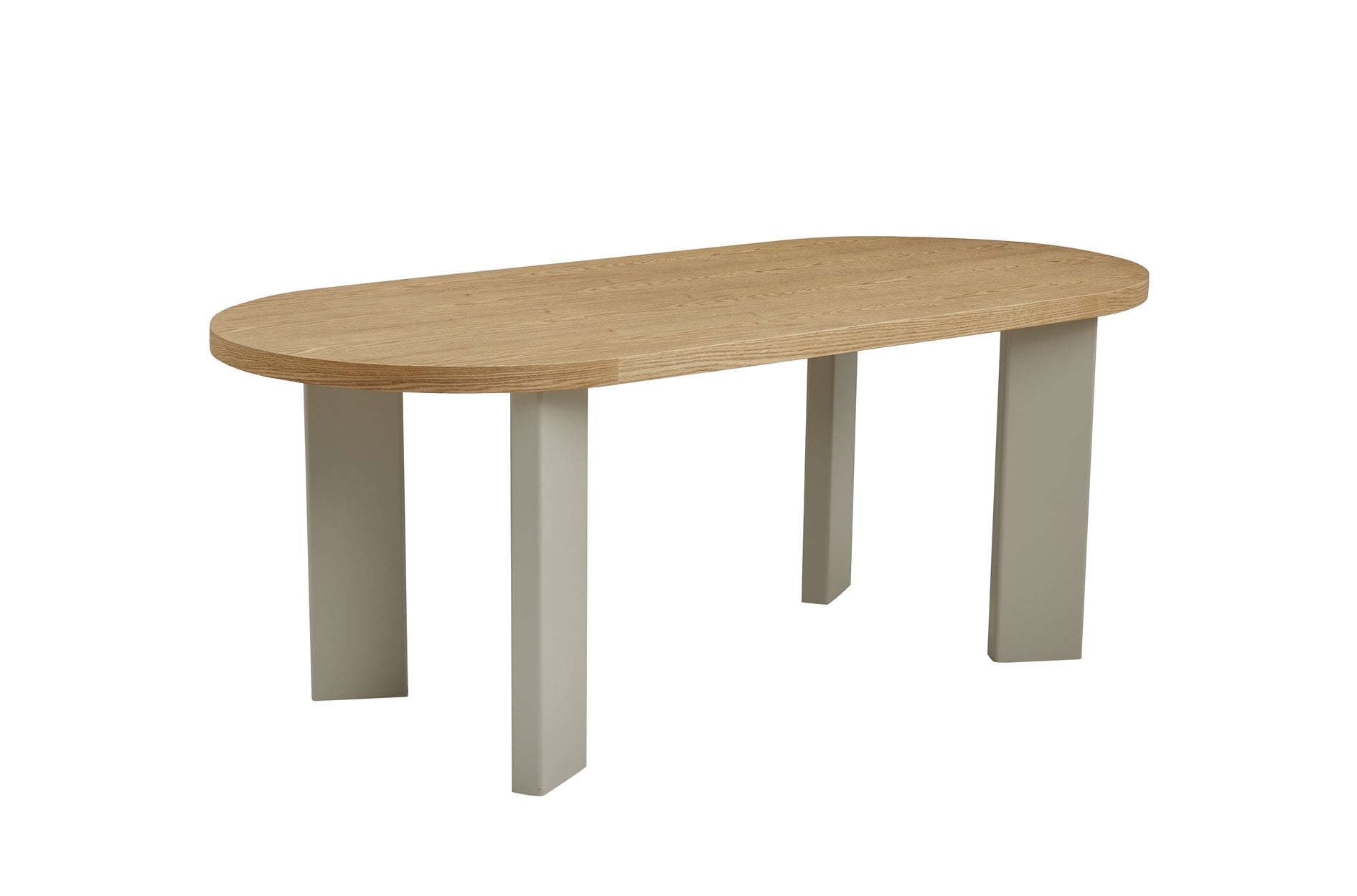 Western Rectangular Dining Table - Oak / Grey