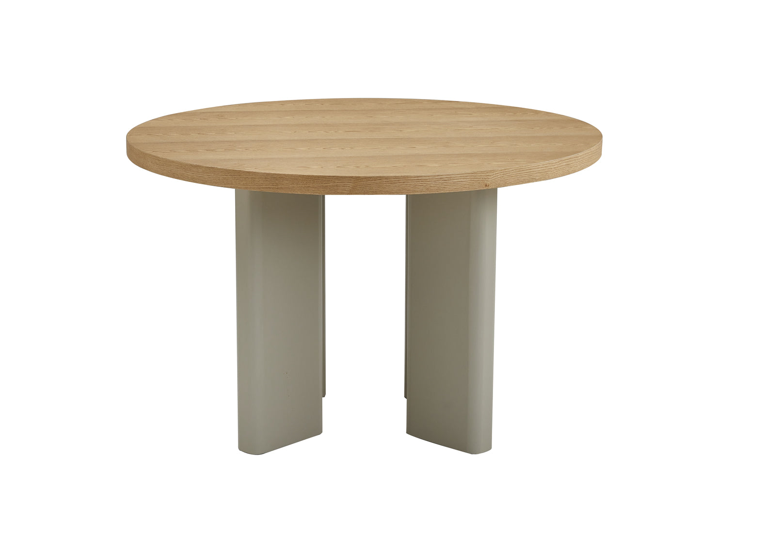 Western Round Dining Table - Oak / Grey