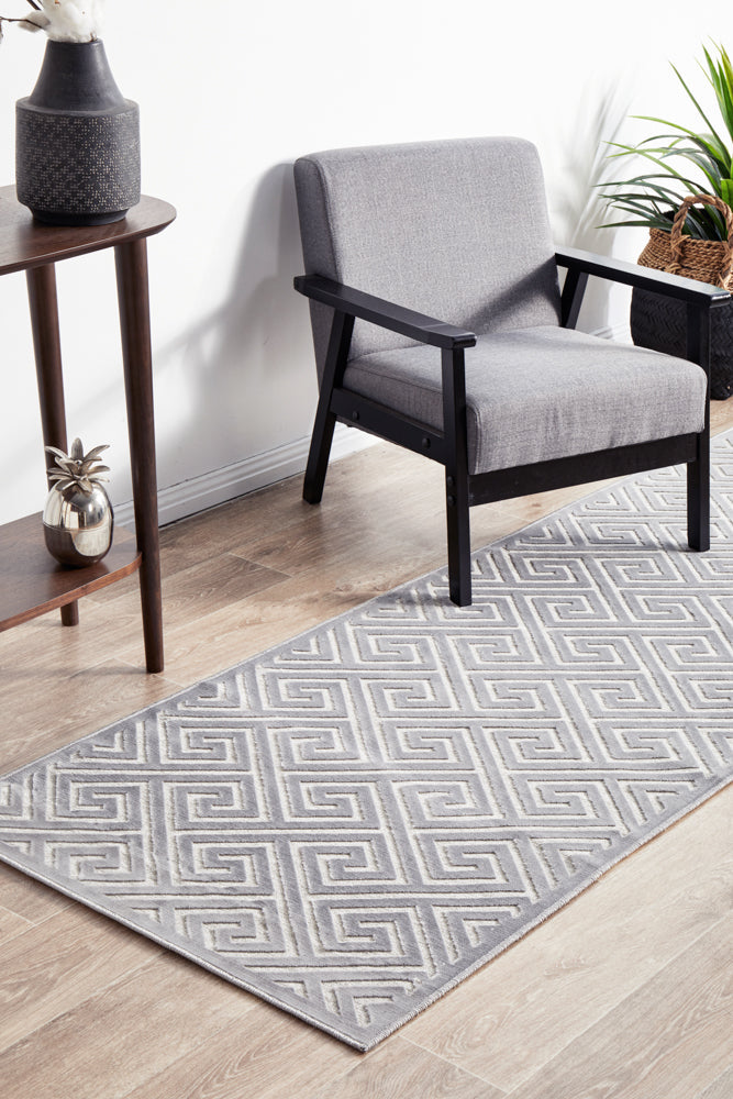 Yolanda Alice Silver Runner Rug