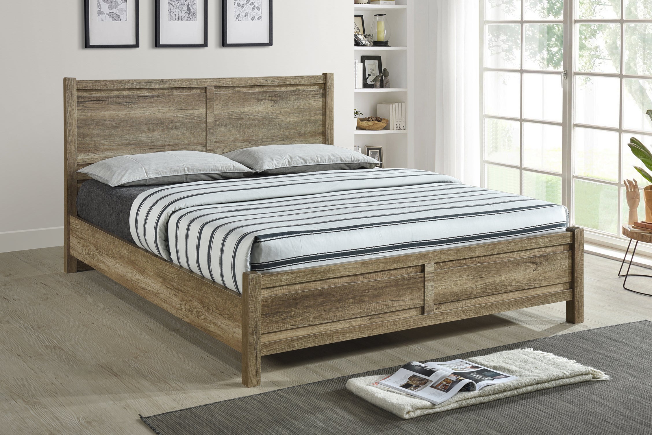 Bernice Bedframe Double Size - Oak