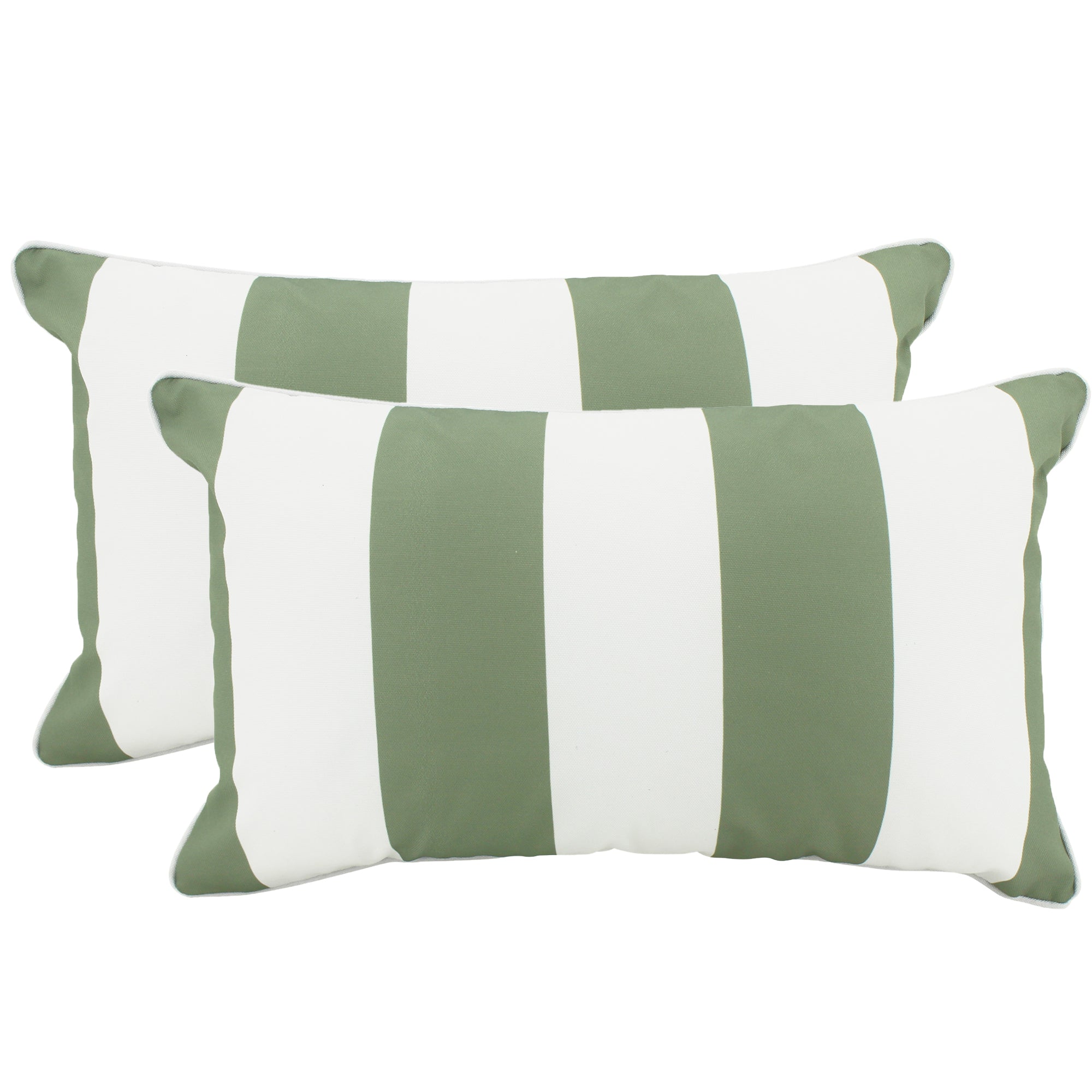 Outdoor Stripe Olive Cushion 30x50cm