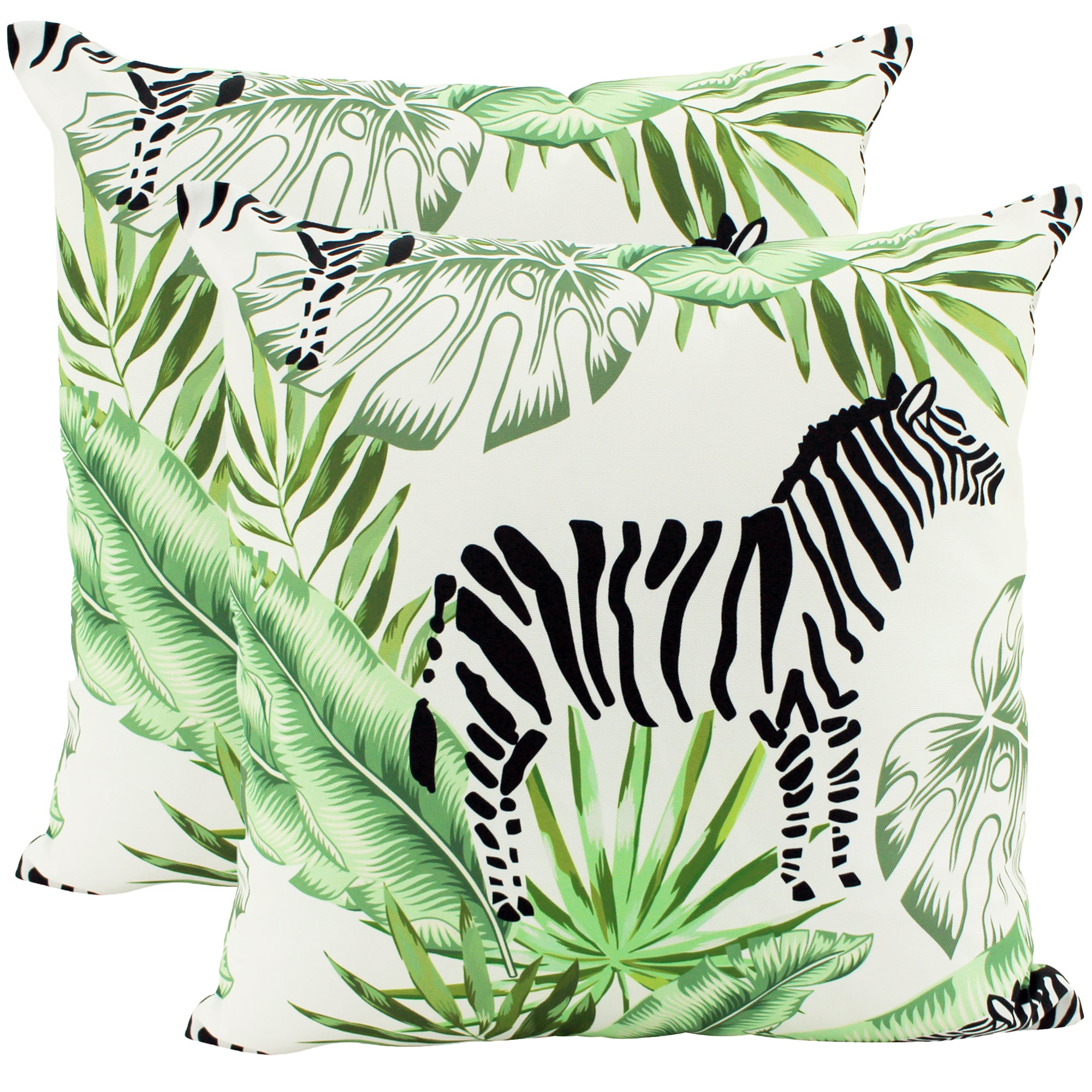 Zebra White Outdoor Cushion 50x50cm