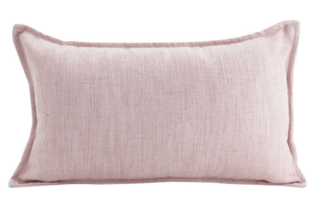 Linen Baby Pink Cushion 30x50cm