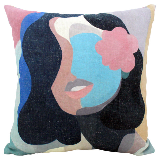 Abstract Beauty Lin Cushion 50x50cm