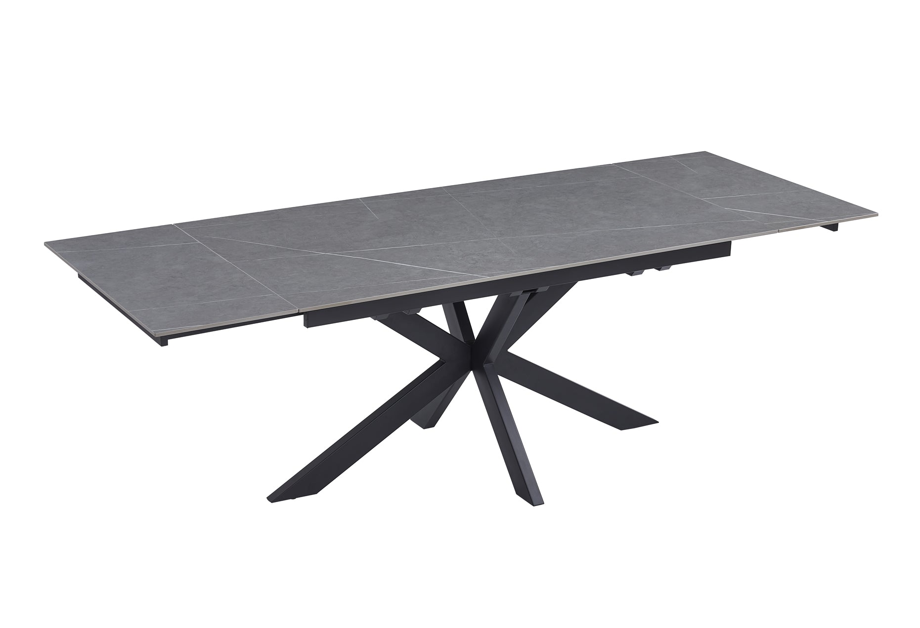 Naim Extension Dining Table - Bulgarian Grey Ceramic