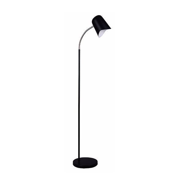 Floor Lamp ES Matte Black Ellipse H1545mm Adjustable with wave edge