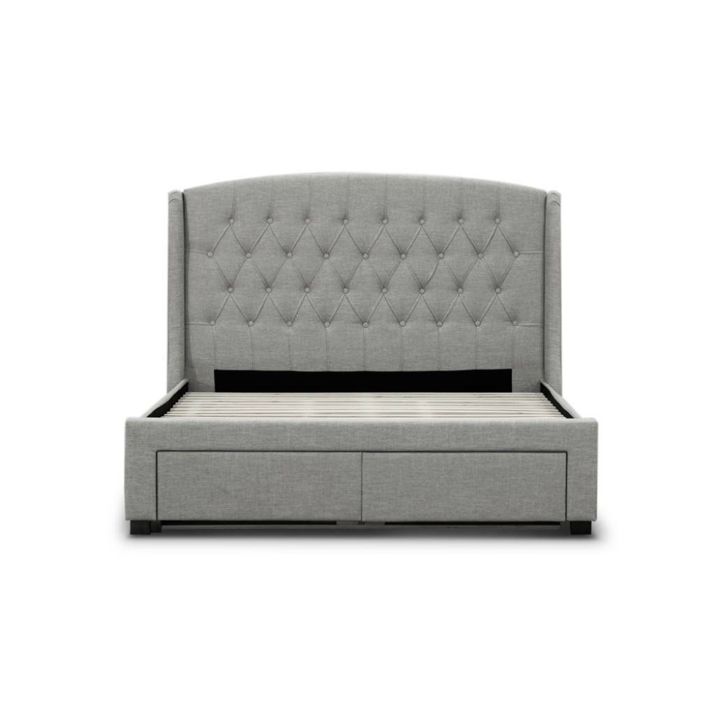 Kingston Upholstered Designer Bed - Queen